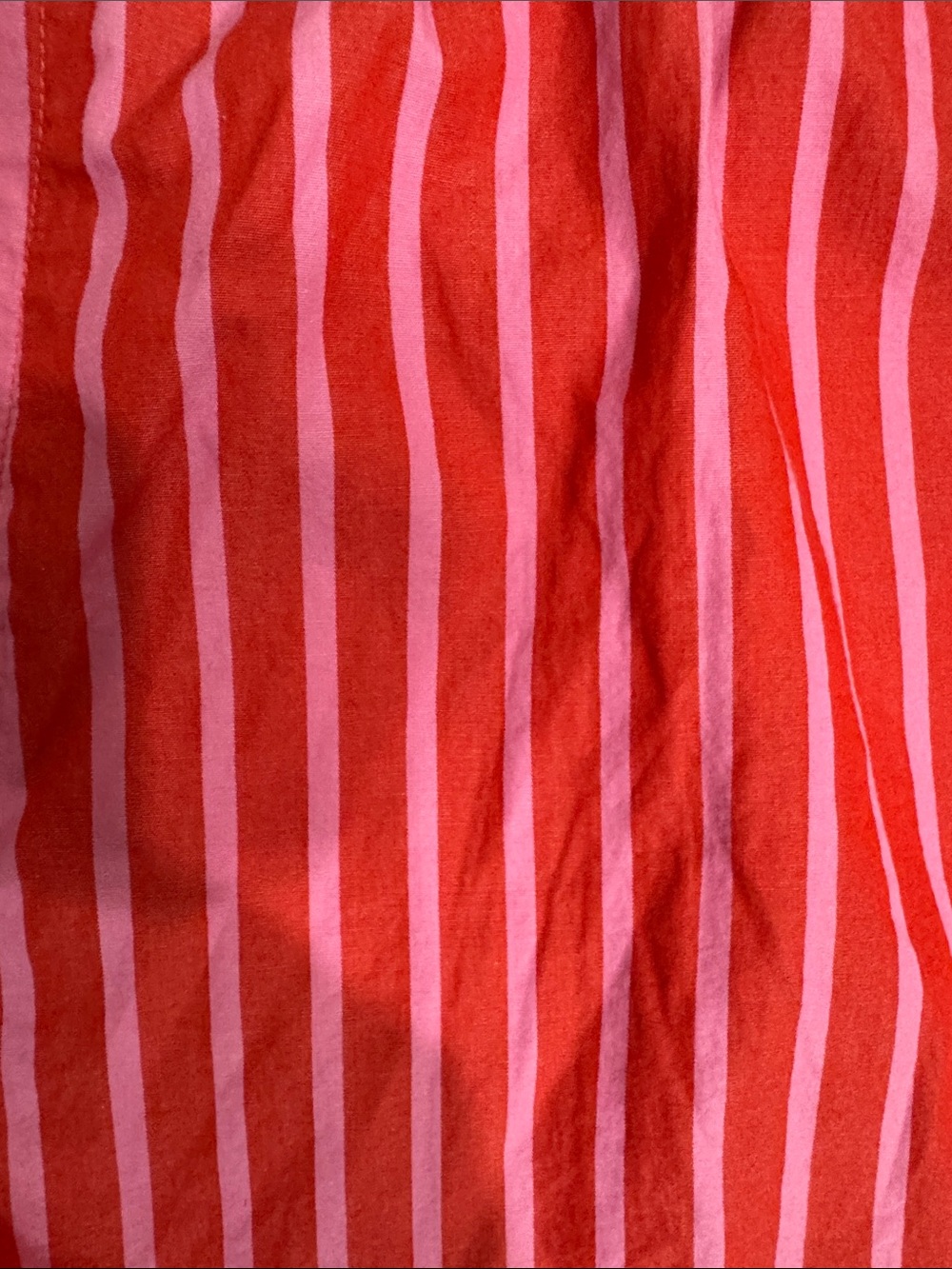 GAP Poplin Boxer Shorts Red Pink Striped Womens size XXL Casual Summer Lounge - Picture 7 of 9
